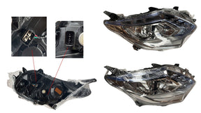 Headlight (RHS, Chrome Projector, Light Blue Reflector) Mitsubishi Triton MQ 2015 - 2018 MBTT - HEL - 23R - Sterling Parts - Headlight Assemblies - Sterling Parts