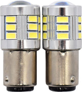 2pc LED Globes S25 BA15D (380/1157) White - Motolite