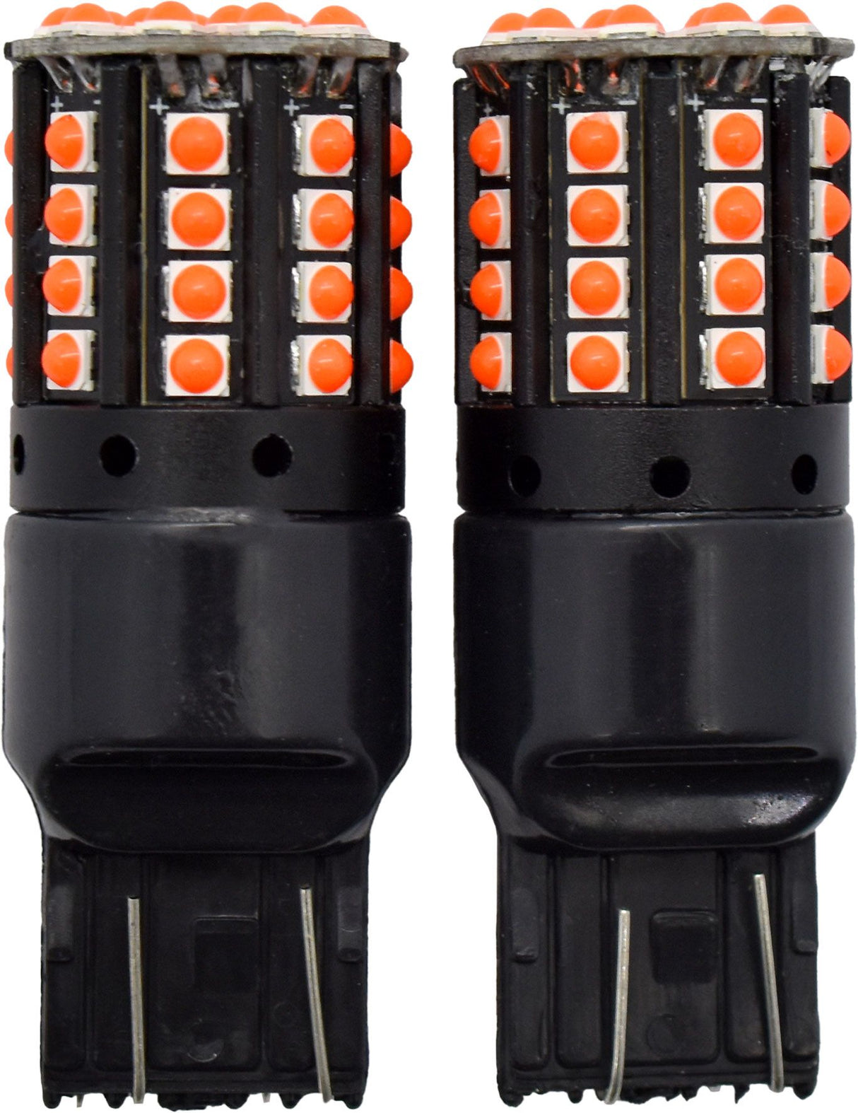 2pc LED Globes T20 W3 x 16D (7440) Red - Motolite