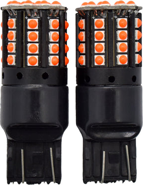 2pc LED Globes T20 W3 x 16D (7440) Red - Motolite | Universal Auto Spares