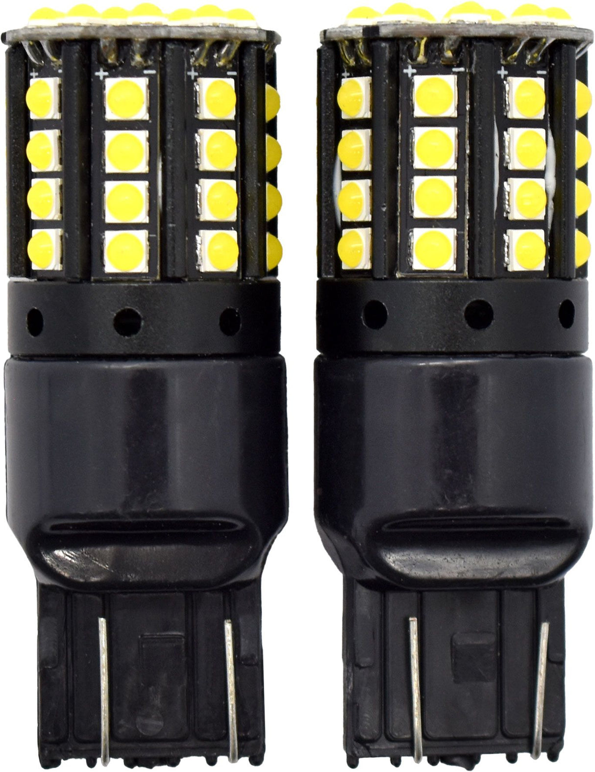 2pc LED Globes T20 W3 x 16D (7440) White - Motolite
