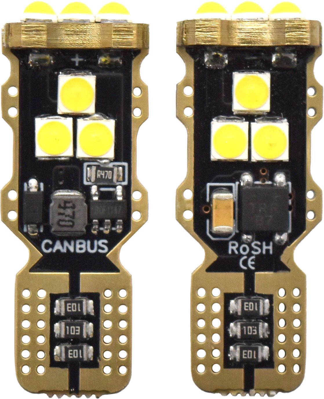 2pc LED Globes T15 W2 x 15D (921) White - Motolite