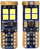 2pc LED Globes T10 W2.1 x 9.5D (501) White - Motolite