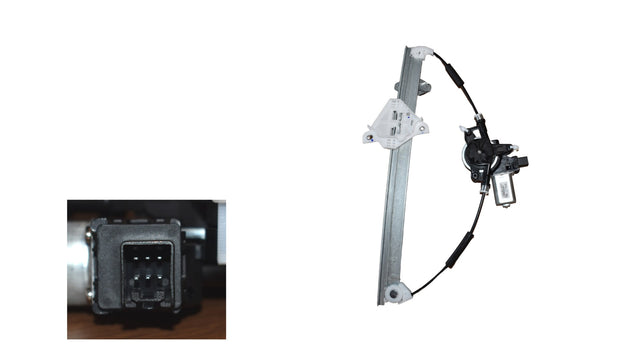 Front Window Regulator LHS (6 - Pin, Motor, No Panel) Mazda Mazda 2 DJ/DL ON 09/2014 - Onwards MZ02 - WIR - 10L - Sterling Parts - Window Regulators & Winders - Sterling Parts