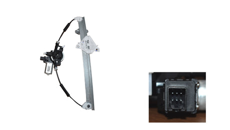 Front Window Regulator RHS (6-Pin, Motor, No Panel) Mazda Mazda 2 DJ/DL ON 09/2014 - Onwards MZ02-WIR-10R - Sterling Parts