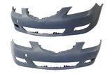 Front Bumper Bar Cover (with Hole) Mazda 3 BK Sedan 2004 - 2006 MZ03 - BAR - 10F - Sterling Parts - Grilles & Bumper Parts - Sterling Parts