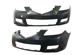 Front Bumper Bar Cover (Black, No Clips) Mazda 3 BK Sedan 2006 - 2008 MZ03 - BAR - 20F - Sterling Parts - Grilles & Bumper Parts - Sterling Parts