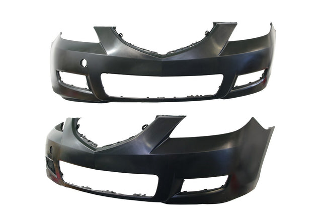 Front Bumper Bar Cover (Black, No Clips) Mazda 3 BK Sedan 2006 - 2008 MZ03 - BAR - 20F - Sterling Parts - Grilles & Bumper Parts - Sterling Parts