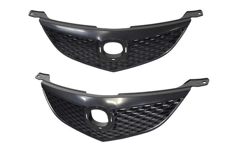 Front Grille (Black) Mazda 3 BK Sedan 2004 - 2006 MZ03 - GRI - 04F - Sterling Parts - Grilles & Bumper Parts - Sterling Parts