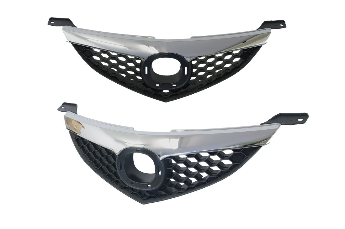 Front Grille (Black with Chrome Mould) Mazda 3 BK Sedan 2006 - 2008 MZ03 - GRI - 15F - Sterling Parts - Grilles & Bumper Parts - Sterling Parts
