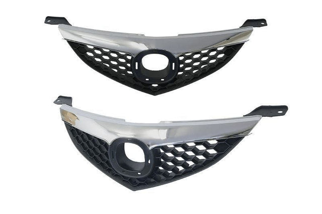 Front Grille (Black with Chrome Mould) Mazda 3 BK Sedan 2006 - 2008 MZ03 - GRI - 15F - Sterling Parts - Grilles & Bumper Parts - Sterling Parts