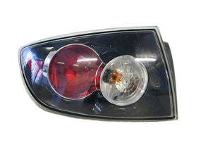 Outer Tail Light (LHS, Black/Clear/Red) Mazda 3 BK Sedan 2004 - 2008 MZ03 - TAL - 10L - Sterling Parts - Tail Lights - Sterling Parts
