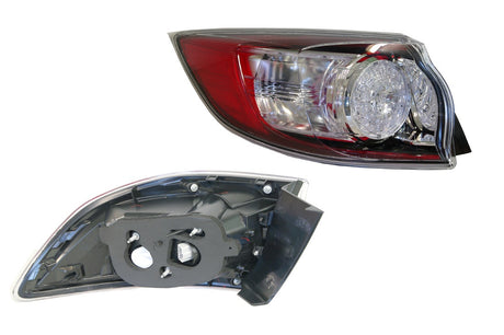 Outer Tail Light (LHS, LED Clear Circle) Mazda 3 BL Hatchback SP25/MPS 2009 - 2014 MZ03-TAL-32L - Sterling Parts