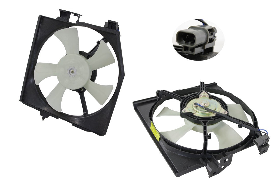 Condenser Fan (Automatic) Mazda 323 BJ A/C 1998 - 2003 MZ32-FNA-14F - Sterling