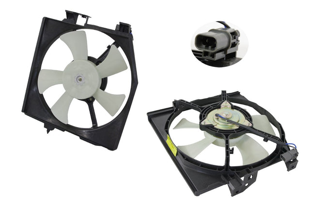 Condenser Fan (Automatic) Mazda 323 BJ A/C 1998 - 2003 MZ32-FNA-14F - Sterling