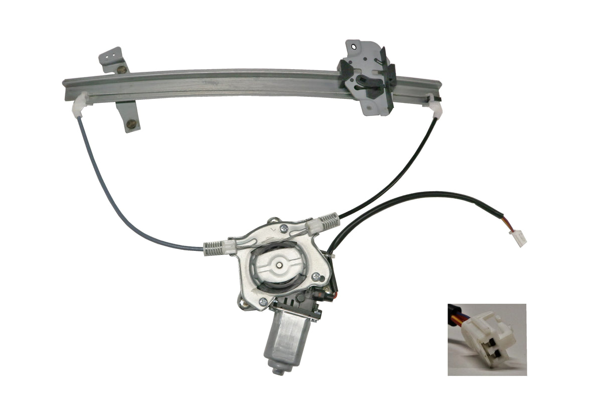 Front Window Regulator LHS (2 - Pin, With Motor) Mazda 323 BJ1 BJ2 09/1998 - 12/2003 MZ32 - WIR - 26L - Sterling Parts - Window Regulators & Winders - Sterling Parts