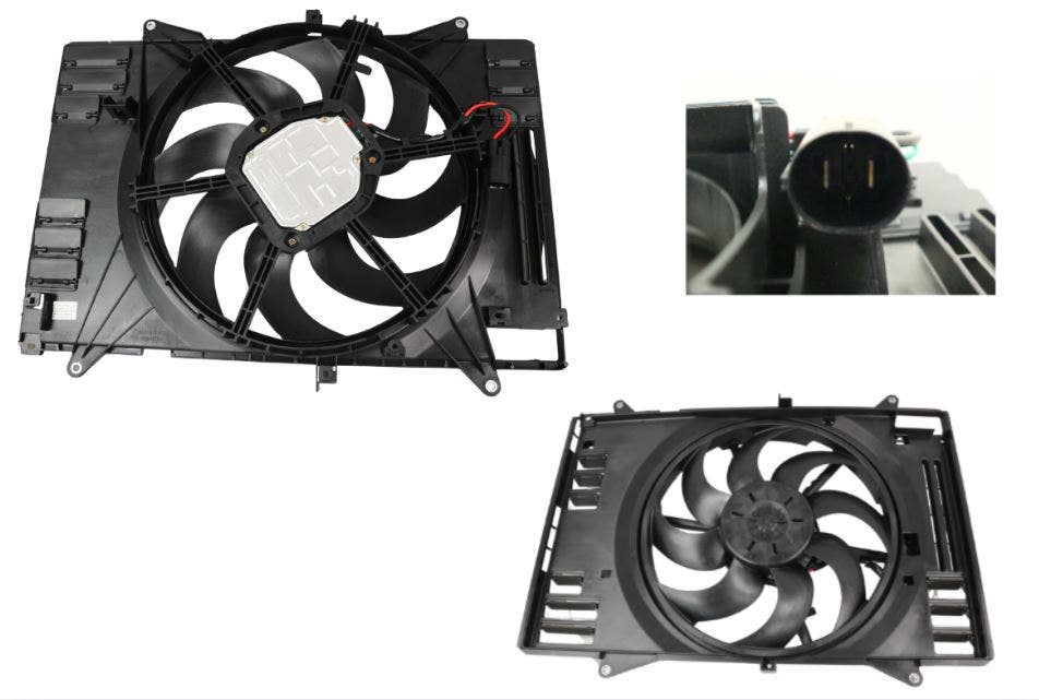 Radiator Fan (Single, 2 Pin) Mazda CX - 9 TC 2016 - 2023 MZCX - FNR - 20F - Sterling Parts - Electric Cooling Fans - Sterling Parts