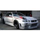 1999 Nissan Skyline GT-R R34 Z-Tune Silver Diecast Model Car 1:18 Scale (Approx. 25cm) Collectible | Universal Auto Spares