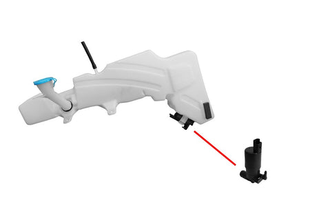 Washer Bottle (One Motor, One Spigot) Nissan Navara D40 2005 - 2015 NSNV-BOT-12N - Sterling Parts