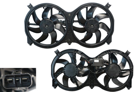 Radiator & Condenser Fan (Dual, 3.5i/2.5i Hybrid) Nissan Pathfinder R52 2013 - 2020 NSPF-FNR-08F - Sterling Parts