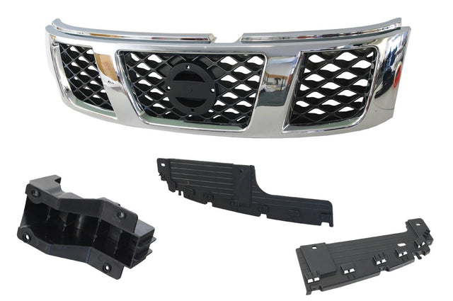 Front Grille (Chrome/Black) Nissan Patrol GU 2004 - 2015 NSPT-GRI-29F - Sterling