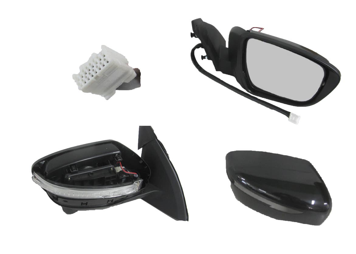 Door Mirror (RHS, Blinker Light, Folding, Heated, Camera) Nissan Qashqai J11 2014 - 2022 NSQQ-DOM-04R - Sterling