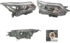 Headlight (RHS, Halogen H7/H9 LED) Nissan Qashqai J11 SERIES 2 & 3 2017 - 2022 NSQQ-HEL-05R - Sterling