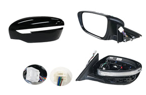 Door Mirror (LHS with Blinker Light and Folding) Nissan X-Trail T32 2014 - 2022 NSXT-DOM-05L - Sterling