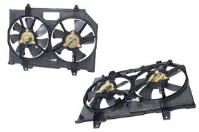 Radiator Fan (Pins Same Side) Nissan X - Trail T30 Dual 2003 - 2007 NSXT - FNR - 02F - Sterling Parts - Electric Cooling Fans - Sterling Parts