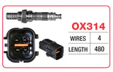 Oxygen Sensor - Hyundai 4 Wire - OX314 - Goss
