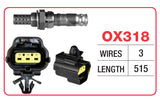 Oxygen Sensor - Mazda 3 Wire - OX318 - Goss