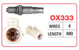 Oxygen Sensor - Ford 4 Wire - Wide OX333 - Goss