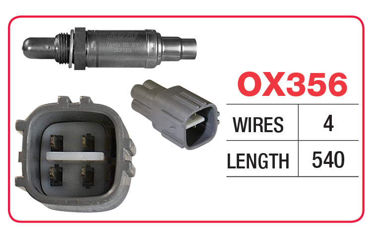 Oxygen Sensor - Toyota 4 Wire Perm OX356 - Goss