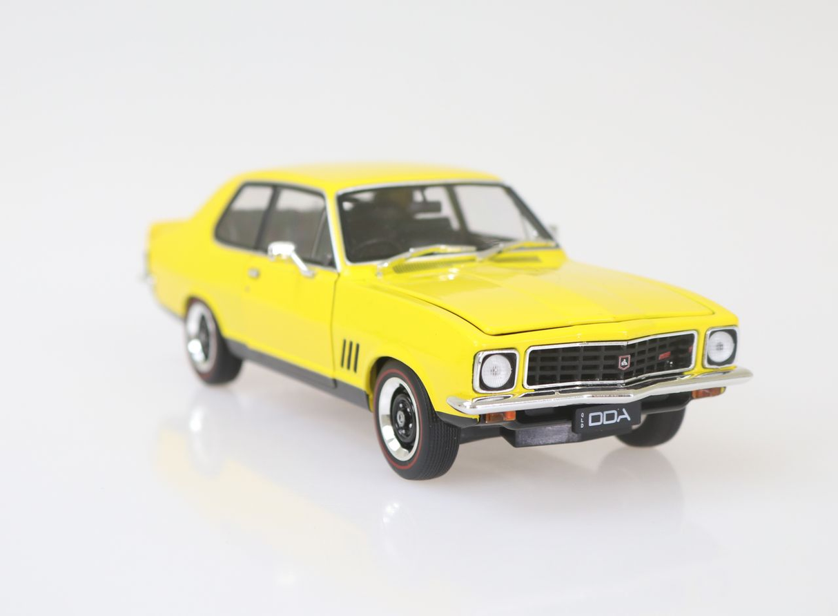 Holden LJ GTR Torana Yellow Diecast Model Car 1:24 Scale (Approx. 18–20cm) Collectible | Universal Auto Spares
