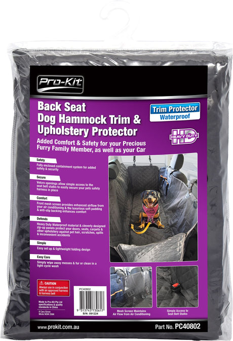 Back Seat Dog Hammock Trim & Upholstery Protector - Pro-Kit | Universal Auto Spares
