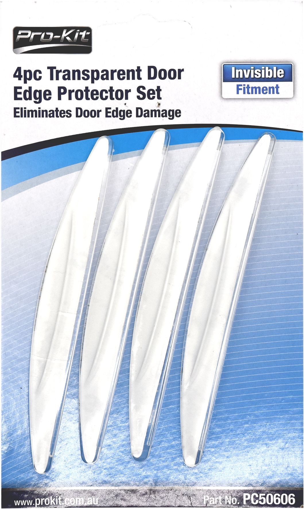 4 Piece Transparent Door Edge Protector Set - PC Procovers | Universal Auto Spares