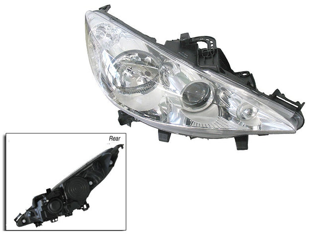 Headlight (RHS) Projector Halogen with Fog Lamp Peugeot 207 A7 2007 - 2009 PG27-HEL-02R - Sterling