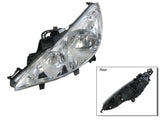 Headlight (LHS, Halogen, H1/H7, No Fog Lamp) Peugeot 207 A7 2007 - 2009 PG27-HEL-03L - Sterling
