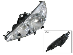 Headlight (LHS, Halogen, H1/H7, No Fog Lamp) Peugeot 207 A7 2007 - 2009 PG27-HEL-03L - Sterling