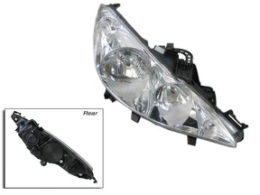 Headlight (RHS, Halogen Type, H1/H7) Peugeot 207 A7 2007 - 2009 PG27-HEL-03R - Sterling