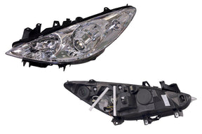 Head Lamp (LHS, Halogen H1/H7) Peugeot 307 T6 2005 - 2009 PG37-HEL-09L - Sterling