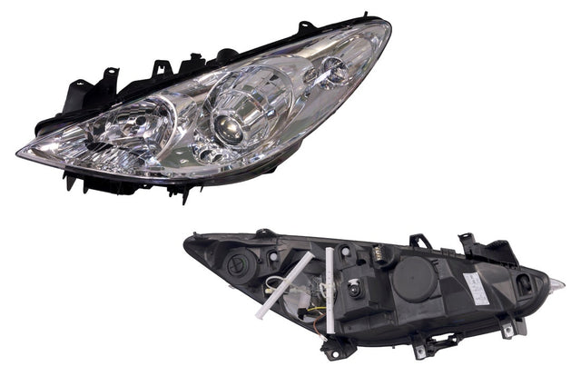 Head Lamp (LHS, Halogen H1/H7) Peugeot 307 T6 2005 - 2009 PG37-HEL-09L - Sterling
