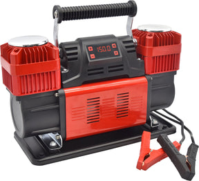 Heavy-Duty 12V Air Compressor Twin Cylinder, 150PSI Max, 300LPM Output - ProTyre | Universal Auto Spares