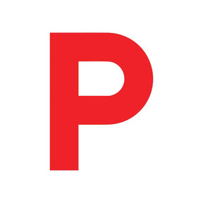 2 Piece Electrostatic Red P Plates - Pro-Kit