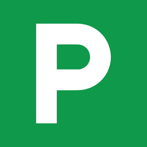 2 Piece Electrostatic Green Background P Plates - Pro-Kit