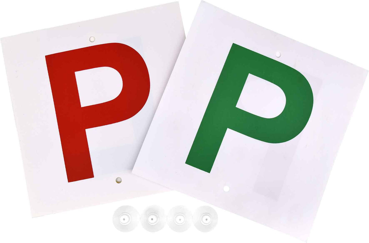 2 Piece Double Sided Red P & Green P Plates - Pro-Kit