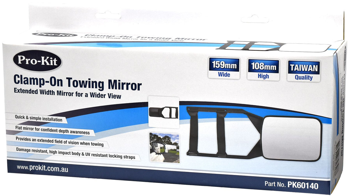 Clamp-On Towing Mirror - Pro-Kit