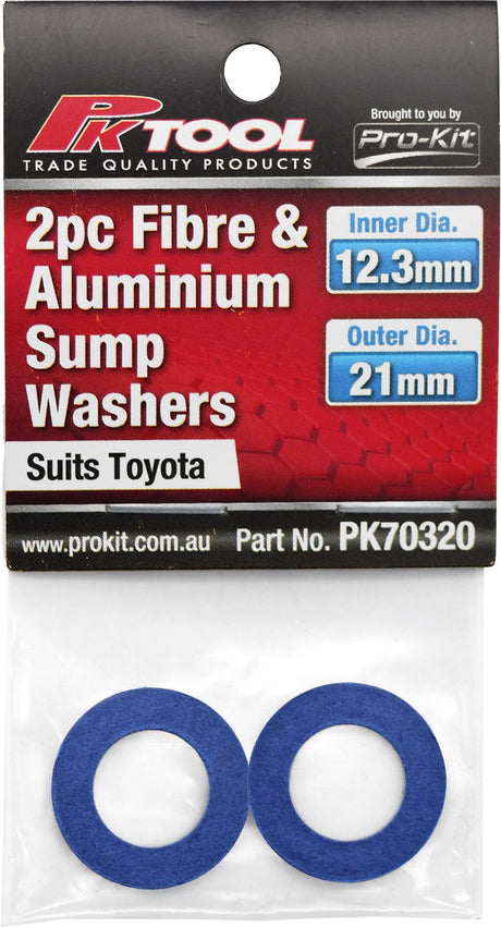 2 Piece Fibre & Aluminium Sump Washers - PKTool