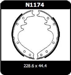 Brake Shoes N1174 - Protex