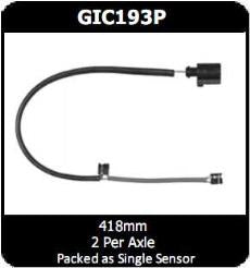 Disc Pad Elect Wear Sensor Front GIC193P - Protex